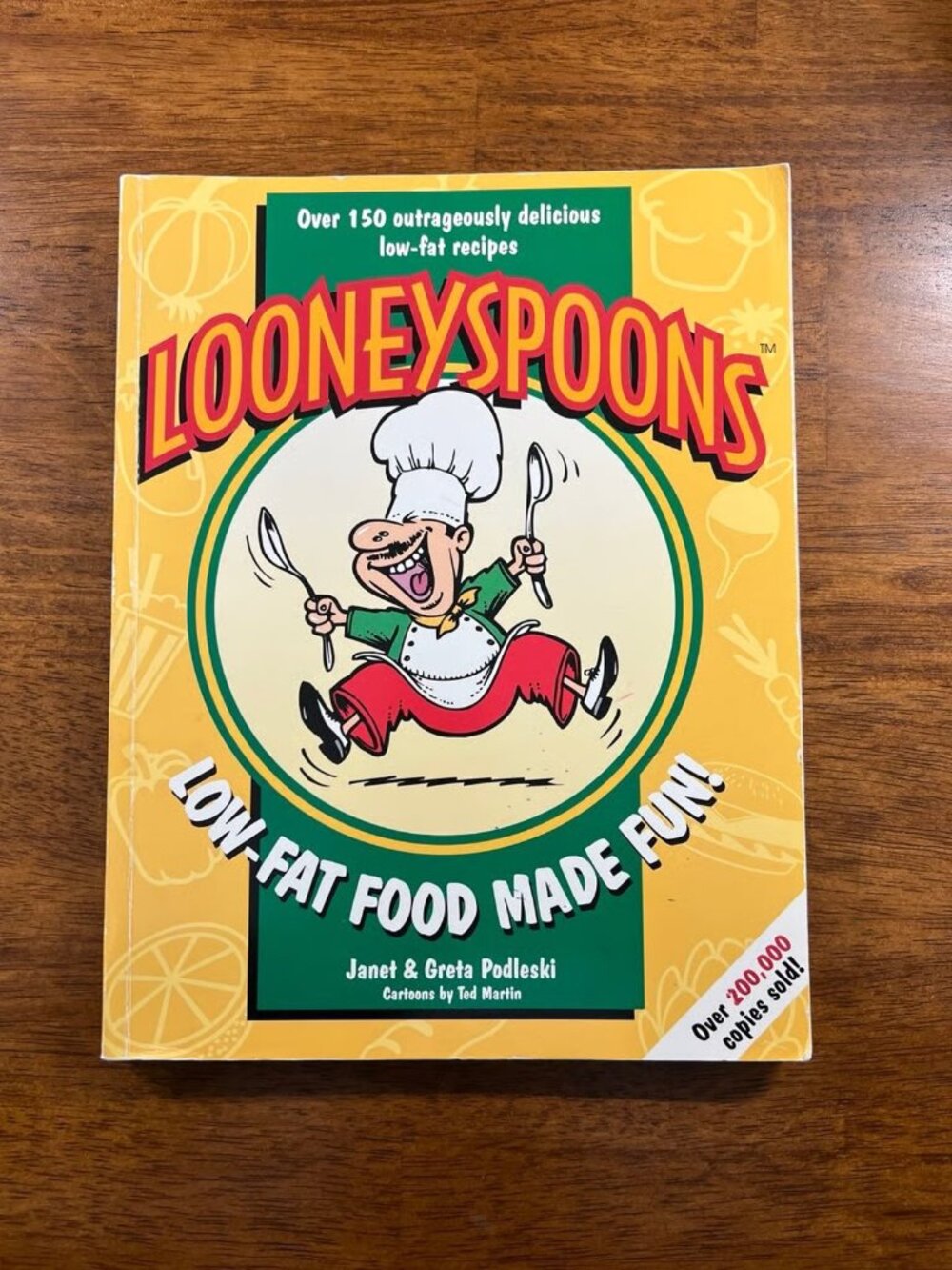Vintage Cookbook: Looney Spoons Low Fat Food Made Fun